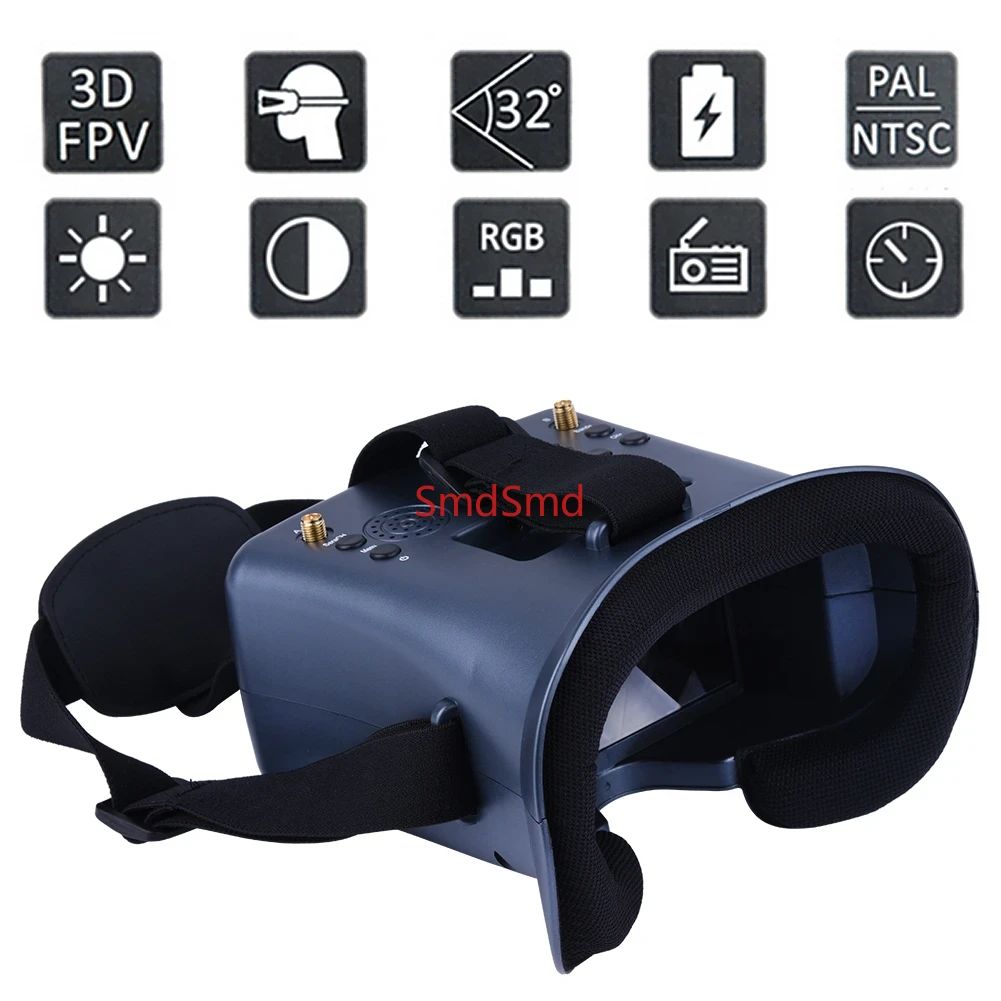 008D PRO Kacamata FPV 5,8GHz d - Fpv Drone Goggles ulasan dan harga