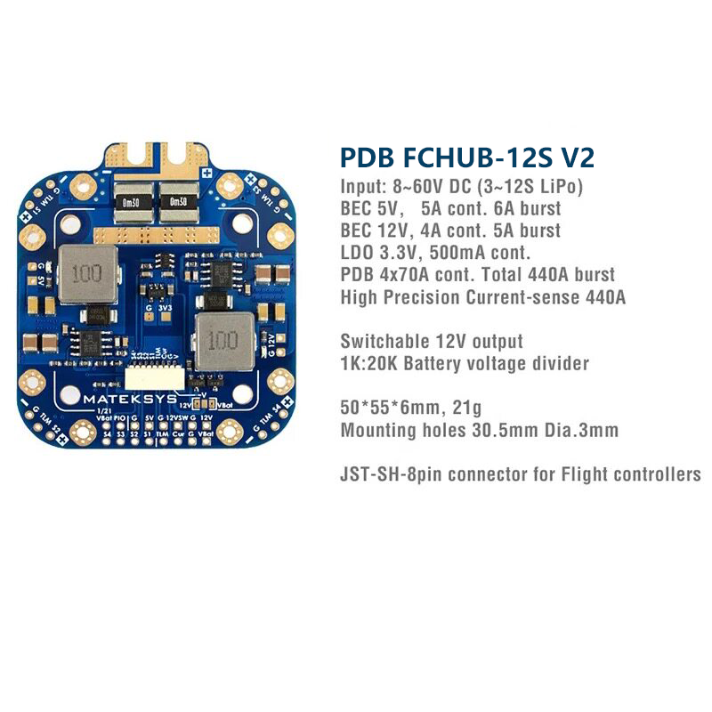 Matek System XCLASS PDB FCHUB- - Fpv Drone Propeller ulasan dan harga