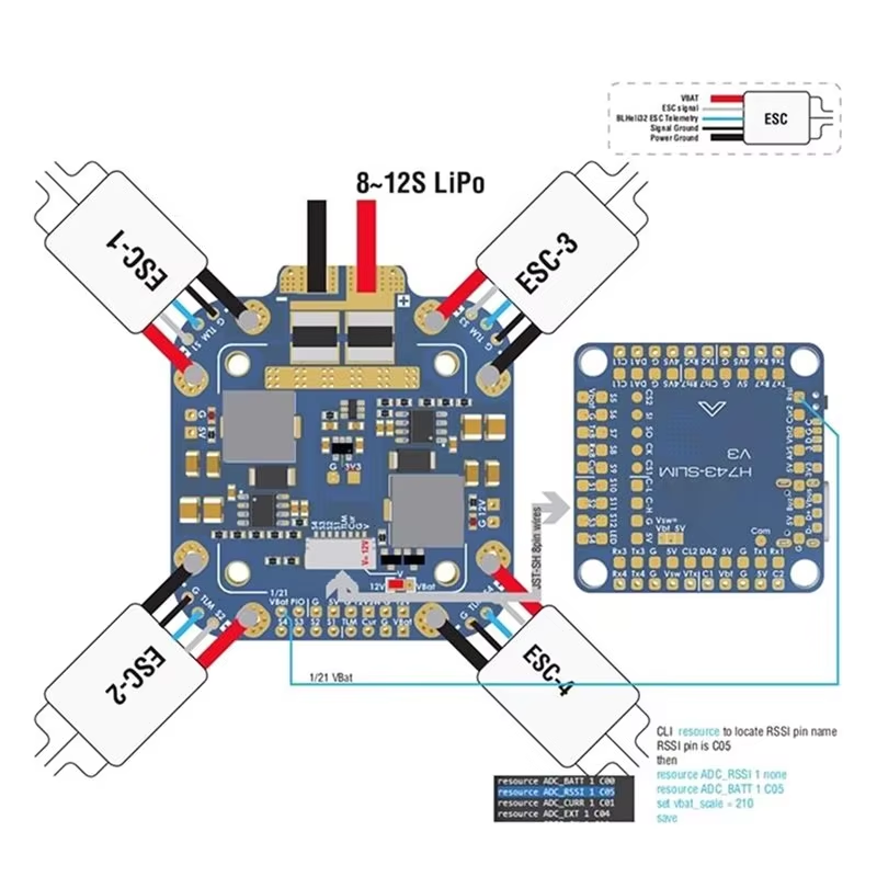 Matek System XCLASS PDB FCHUB- - Fpv Drone Propeller ulasan dan harga